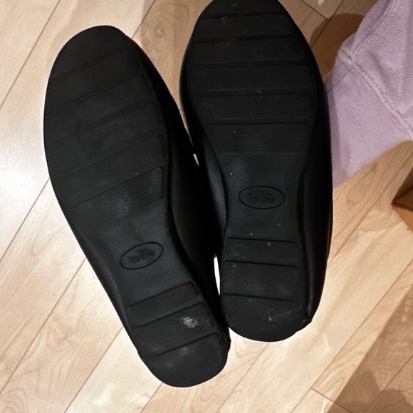 Coach Black Leather Loafers Driver with Gold Chain Womens US size 7.5 - Picture 5 of 6